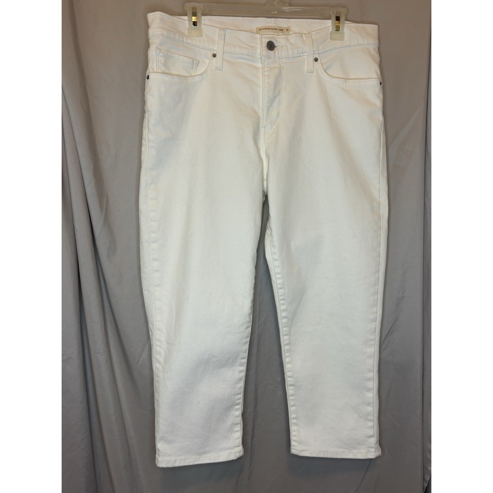 Levi's 311 Shaping Skinny Capri Jeans Size 31 Womens Denim Medium Wash
